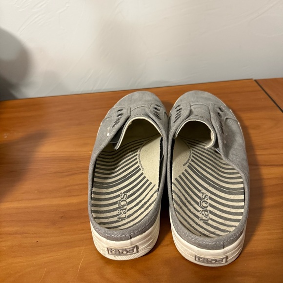 Taos Footwear EZ Soul Slip On Canvas Shoe Grey Mule Comfort‎ Sneaker Casual 9.5 - Picture 4 of 7
